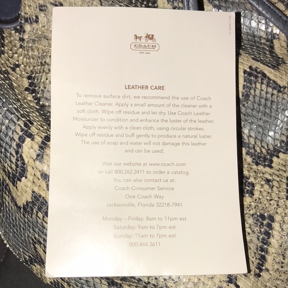 Extra Pics💙Host Pick💙 Authentic Coach Limited Edition Blue Python 💙 - Picture 5 of 15